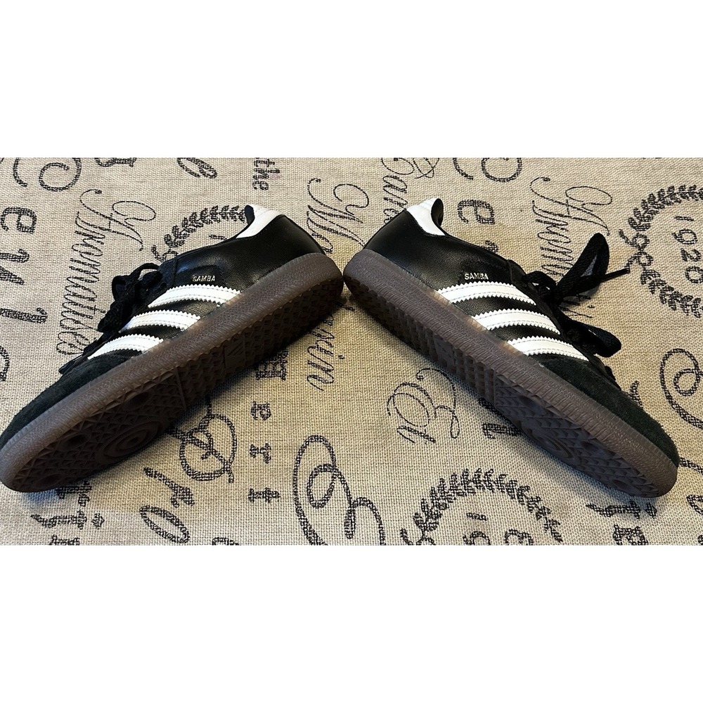 Adidas Samba Classic Youth Size Kids 13.5 Black Gum Casual Shoe Sneaker - Picture 8 of 9